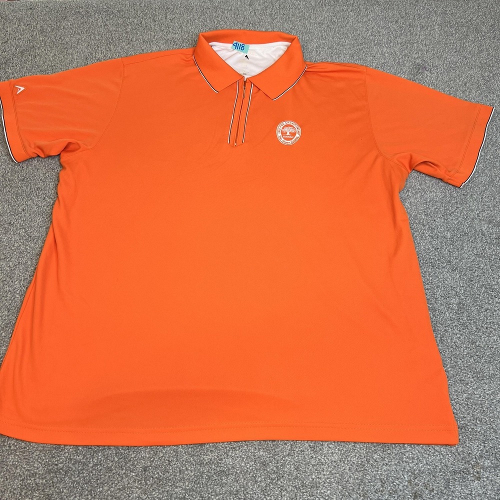Antigua Polo Shirt Mens XXL‎ orange Performance Golf Classic athletic casual